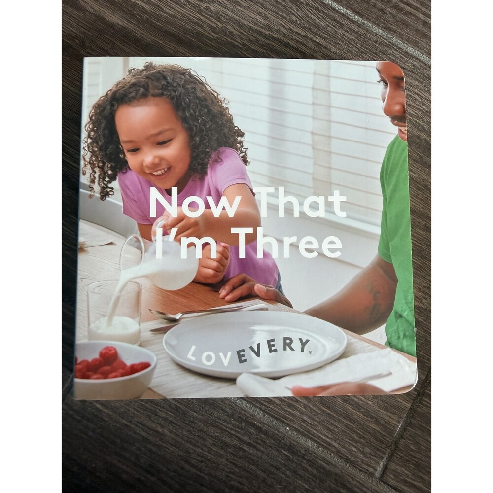 Lovevery Now That I'm Three Board Book Toddler Real Photo Milestone Book